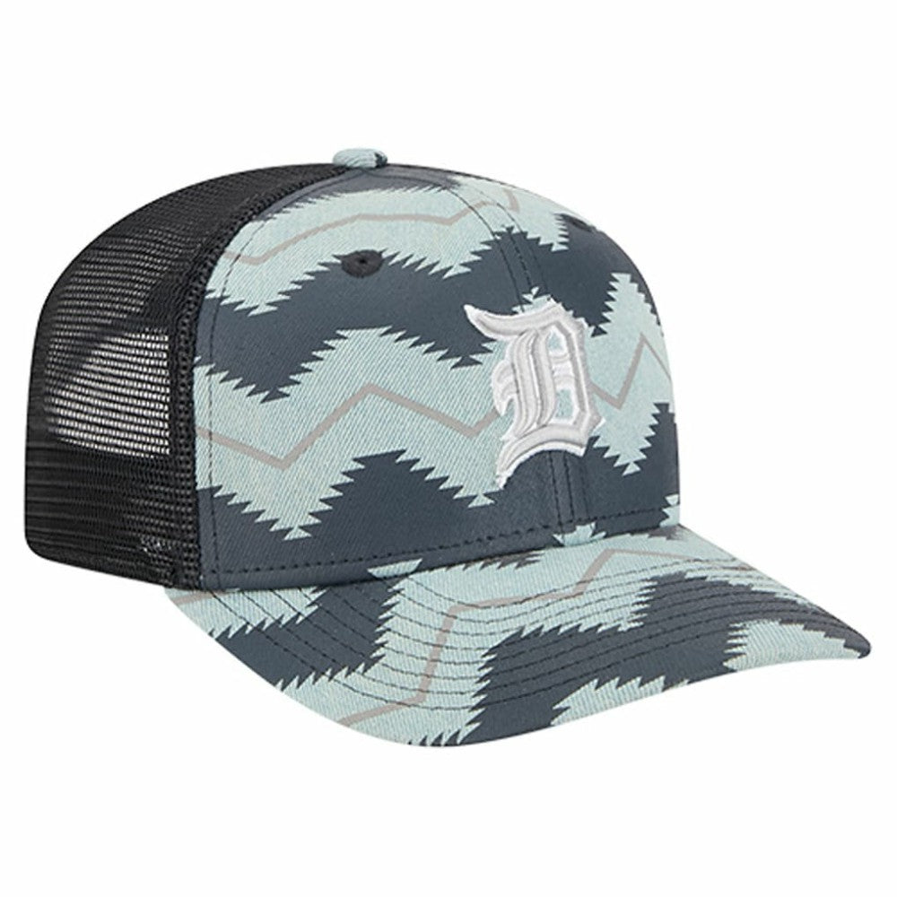 Denim/Navy Detroit Tigers New Era Aztec Denim 9SEVENTY Adjustable Hat