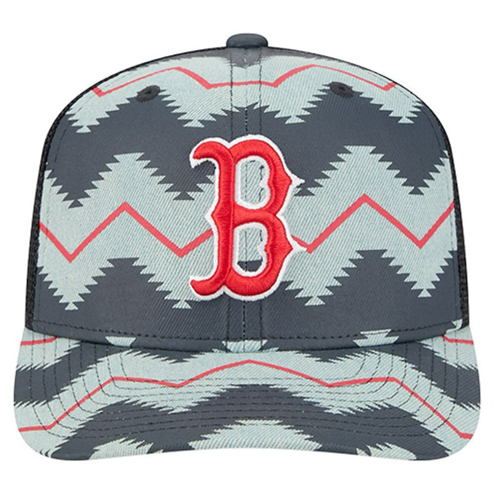 Denim/Navy Boston Red Sox New Era Aztec Denim 9SEVENTY Adjustable Hat
