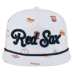 White Boston Red Sox New Era Team Cheer Rope 19TWENTY Adjustable Hat
