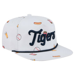White Detroit Tigers New Era Team Cheer Rope 19TWENTY Adjustable Hat