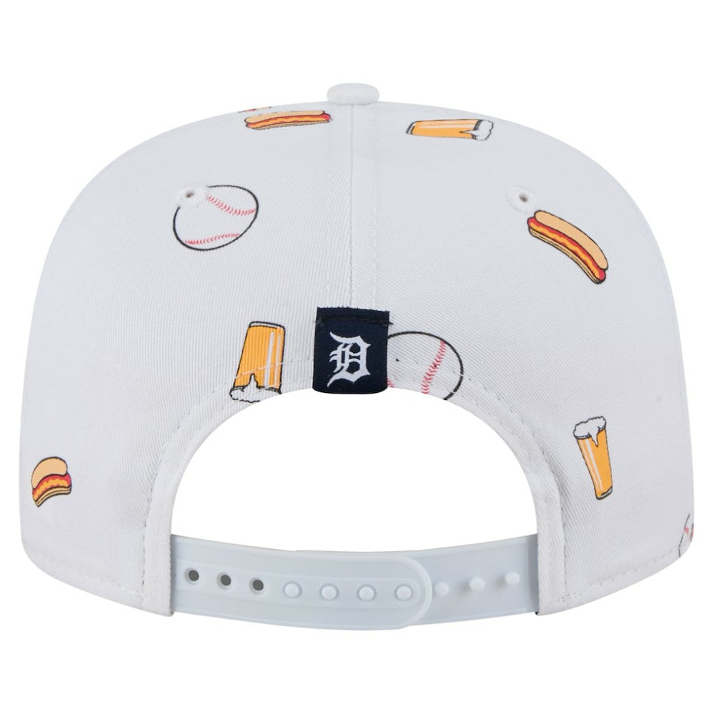 White Detroit Tigers New Era Team Cheer Rope 19TWENTY Adjustable Hat
