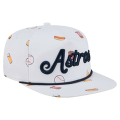 White Houston Astros New Era Team Cheer Rope 19TWENTY Adjustable Hat