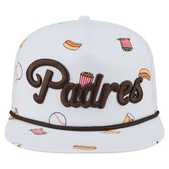 White San Diego Padres New Era Team Cheer Rope 19TWENTY Adjustable Hat