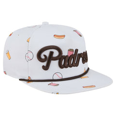White San Diego Padres New Era Team Cheer Rope 19TWENTY Adjustable Hat