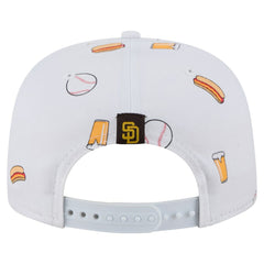 White San Diego Padres New Era Team Cheer Rope 19TWENTY Adjustable Hat
