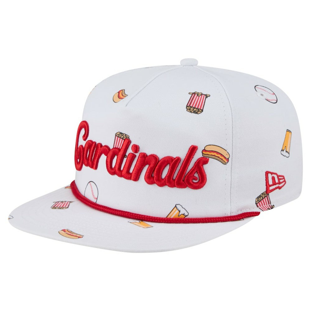 White St. Louis Cardinals New Era Team Cheer Rope 19TWENTY Adjustable Hat