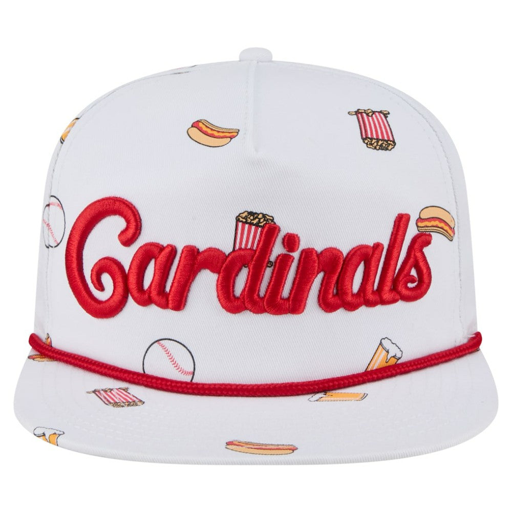 White St. Louis Cardinals New Era Team Cheer Rope 19TWENTY Adjustable Hat