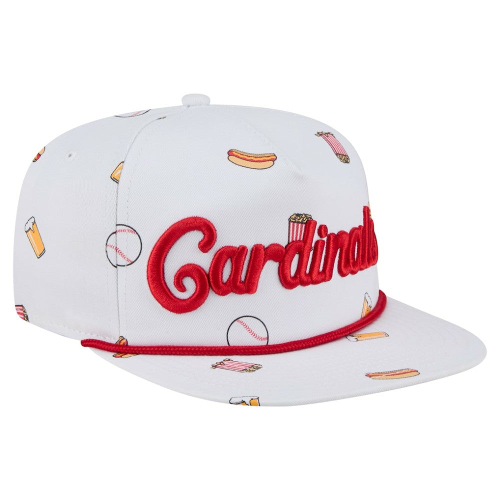 White St. Louis Cardinals New Era Team Cheer Rope 19TWENTY Adjustable Hat