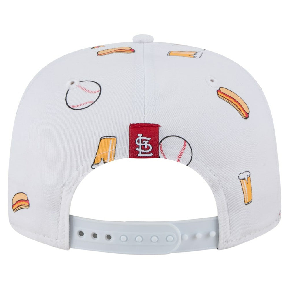 White St. Louis Cardinals New Era Team Cheer Rope 19TWENTY Adjustable Hat