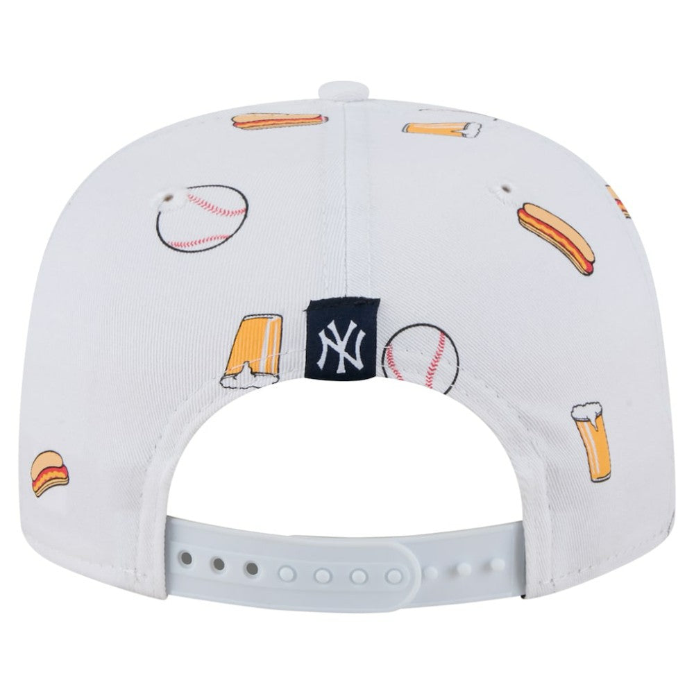 White New York Yankees New Era Team Cheer Rope 19TWENTY Adjustable Hat