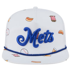 White New York Mets New Era Team Cheer Rope 19TWENTY Adjustable Hat