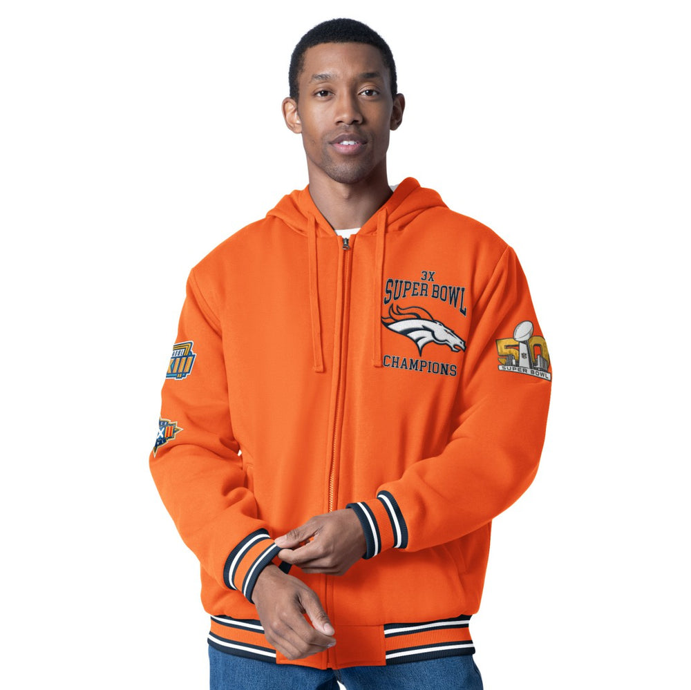 G-III Sports by Carl Banks Power Forward Commemorative Full-Zip Hooded Jacket - Denver Broncos Jackets