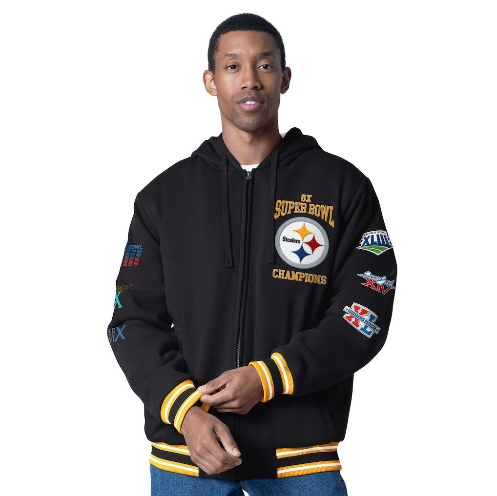 G-III Sports by Carl Banks Power Forward Commemorative Full-Zip Hooded Jacket - Pittsburgh Steelers Jackets