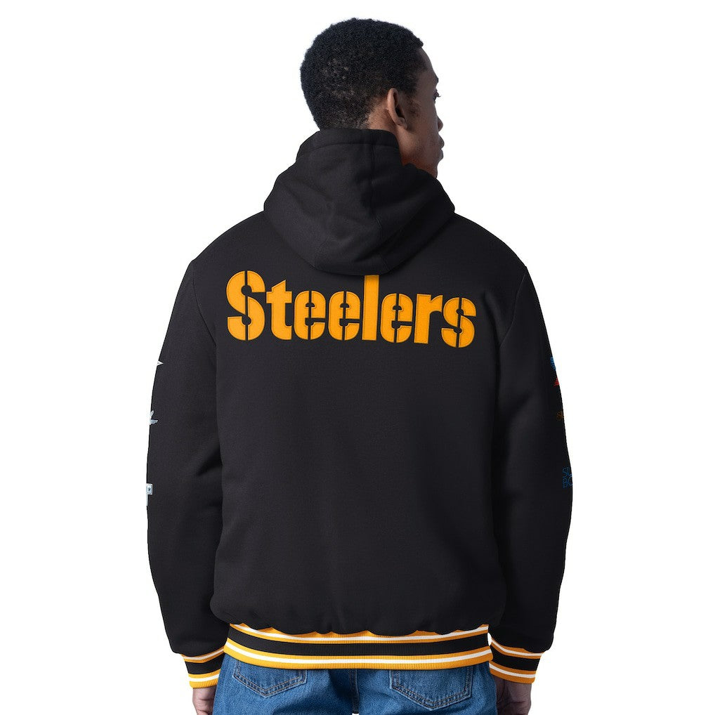 G-III Sports by Carl Banks Power Forward Commemorative Full-Zip Hooded Jacket - Pittsburgh Steelers Jackets