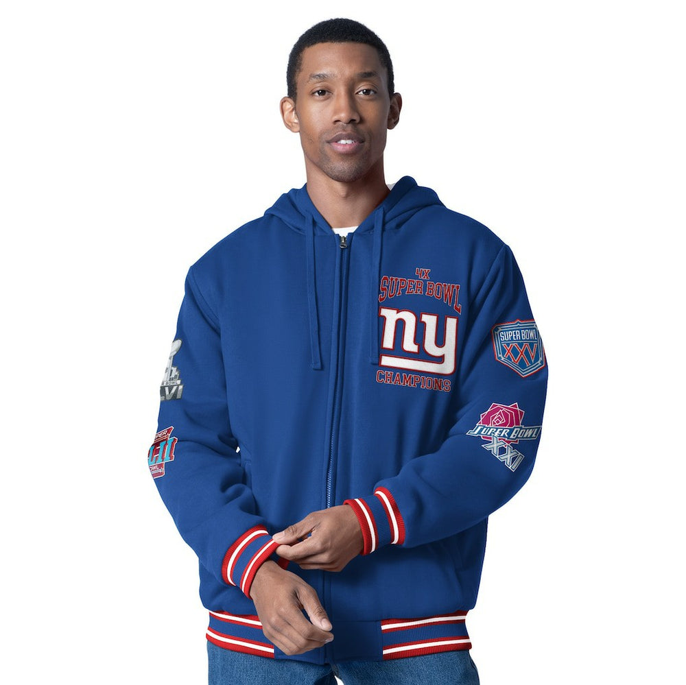 G-III Sports by Carl Banks Power Forward Commemorative Full-Zip Hooded Jacket - New York Giants Jackets