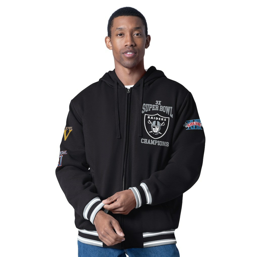G-III Sports by Carl Banks Power Forward Commemorative Full-Zip Hooded Jacket - Las Vegas Raiders Jackets