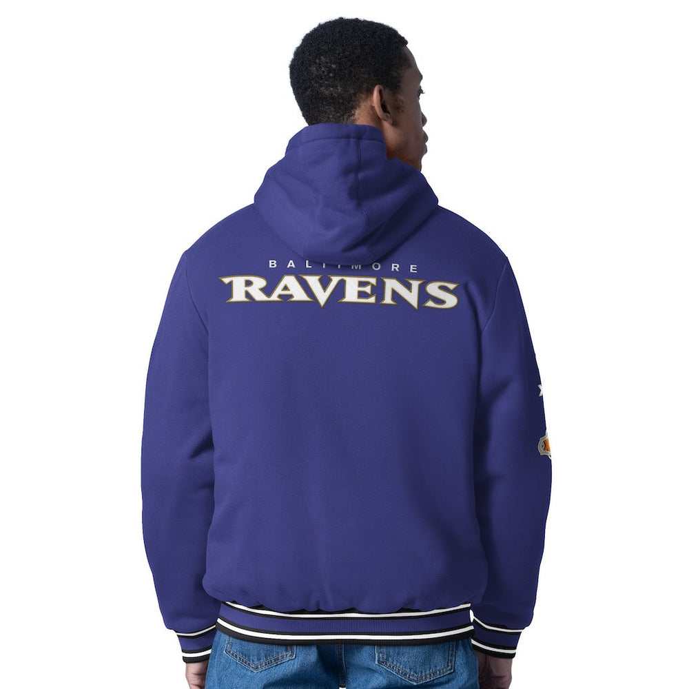 G-III Sports by Carl Banks Power Forward Commemorative Full-Zip Hooded Jacket - Baltimore Ravens Jackets