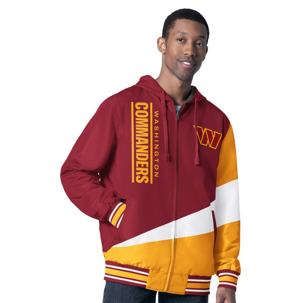G-III Sports by Carl Banks Dual Threat Reversable Full-Zip Hooded Jacket - Washington Commanders Jackets