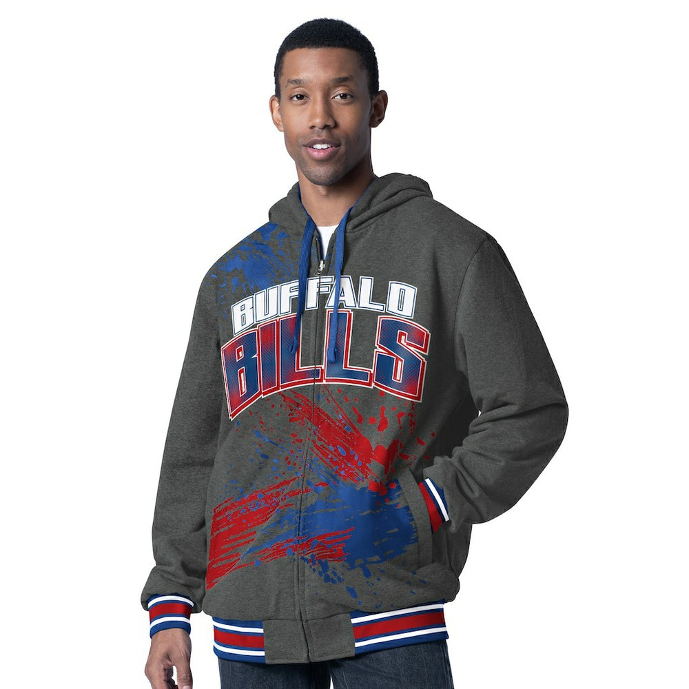 G-III Sports by Carl Banks Dual Threat Reversable Full-Zip Hooded Jacket - Buffalo Bills Jackets