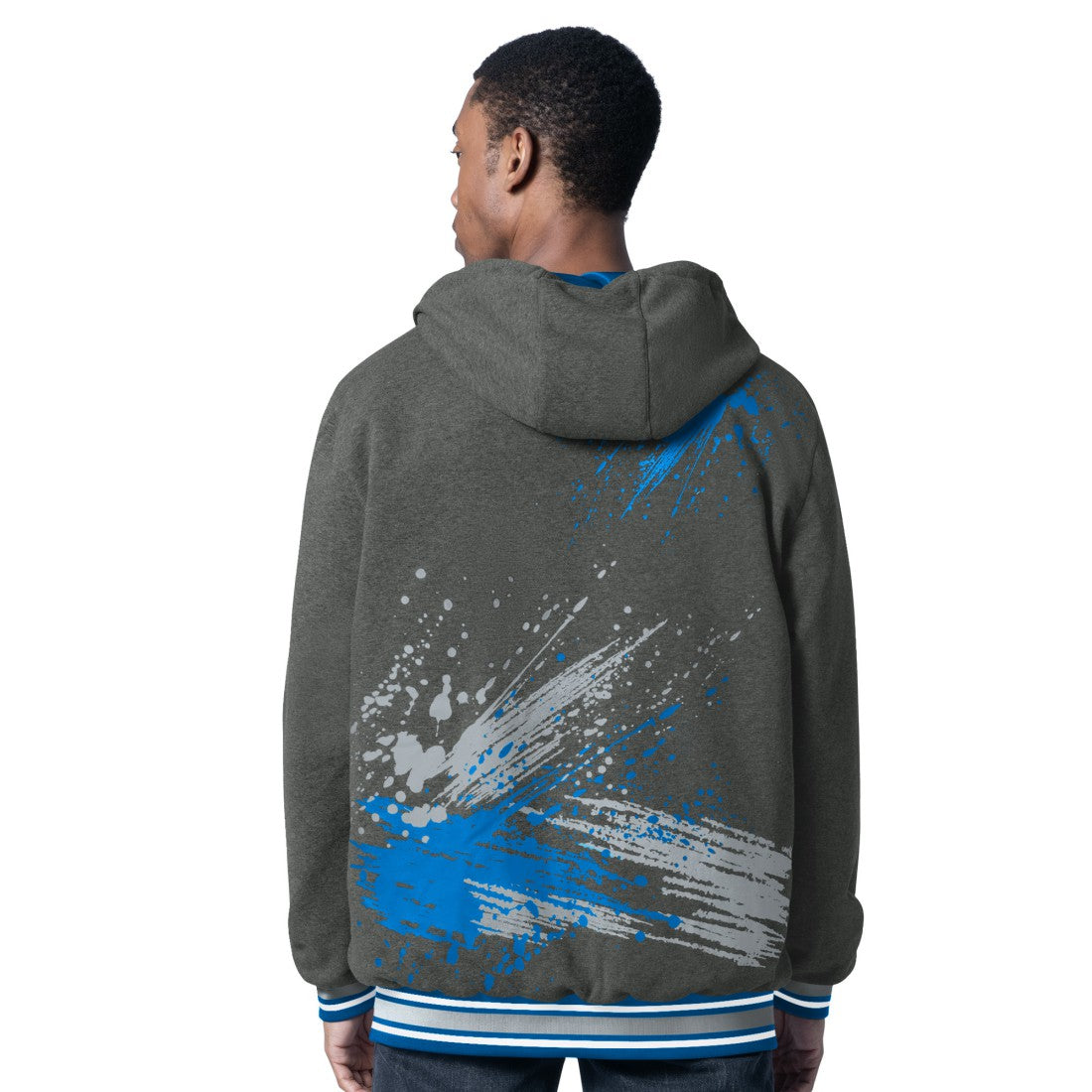 G-III Sports by Carl Banks Dual Threat Reversable Full-Zip Hooded Jacket - Detroit Lions Jackets