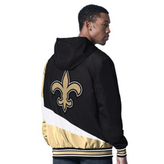 G-III Sports by Carl Banks Dual Threat Reversable Full-Zip Hooded Jacket - New Orleans Saints Jackets
