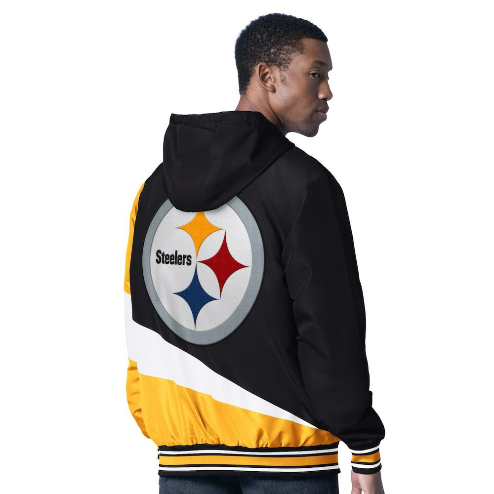 G-III Sports by Carl Banks Dual Threat Reversable Full-Zip Hooded Jacket - Pittsburgh Steelers Jackets
