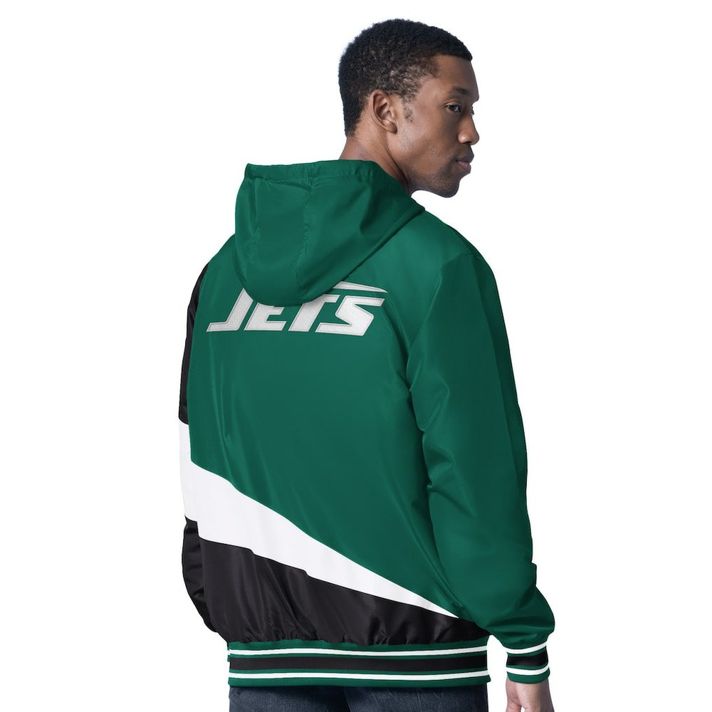 G-III Sports by Carl Banks Dual Threat Reversable Full-Zip Hooded Jacket - New York Jets Jackets