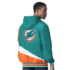 G-III Sports by Carl Banks Dual Threat Reversable Full-Zip Hooded Jacket - Miami Dolphins Jackets