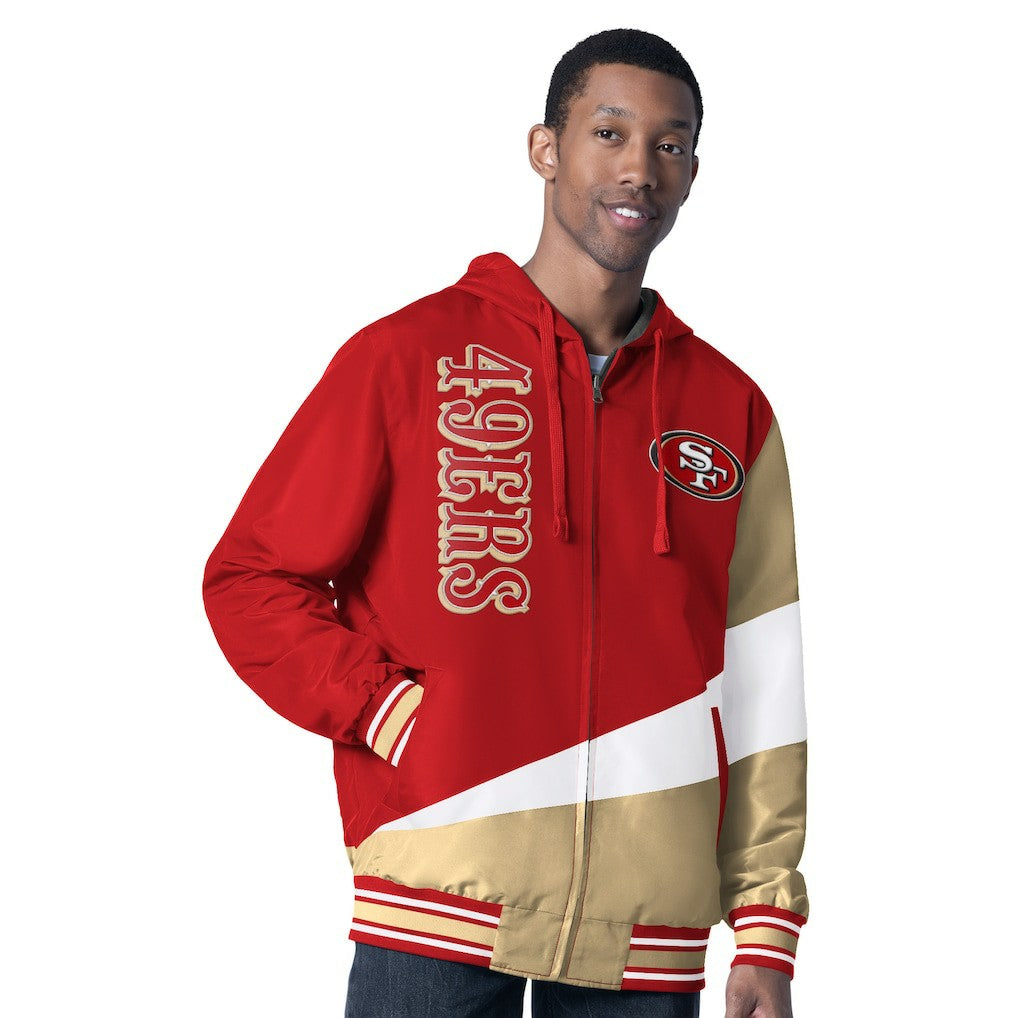G-III Sports by Carl Banks Dual Threat Reversable Full-Zip Hooded Jacket - San Francisco 49ers Jackets