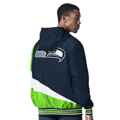 G-III Sports by Carl Banks Dual Threat Reversable Full-Zip Hooded Jacket - Seattle Seahawks Jackets