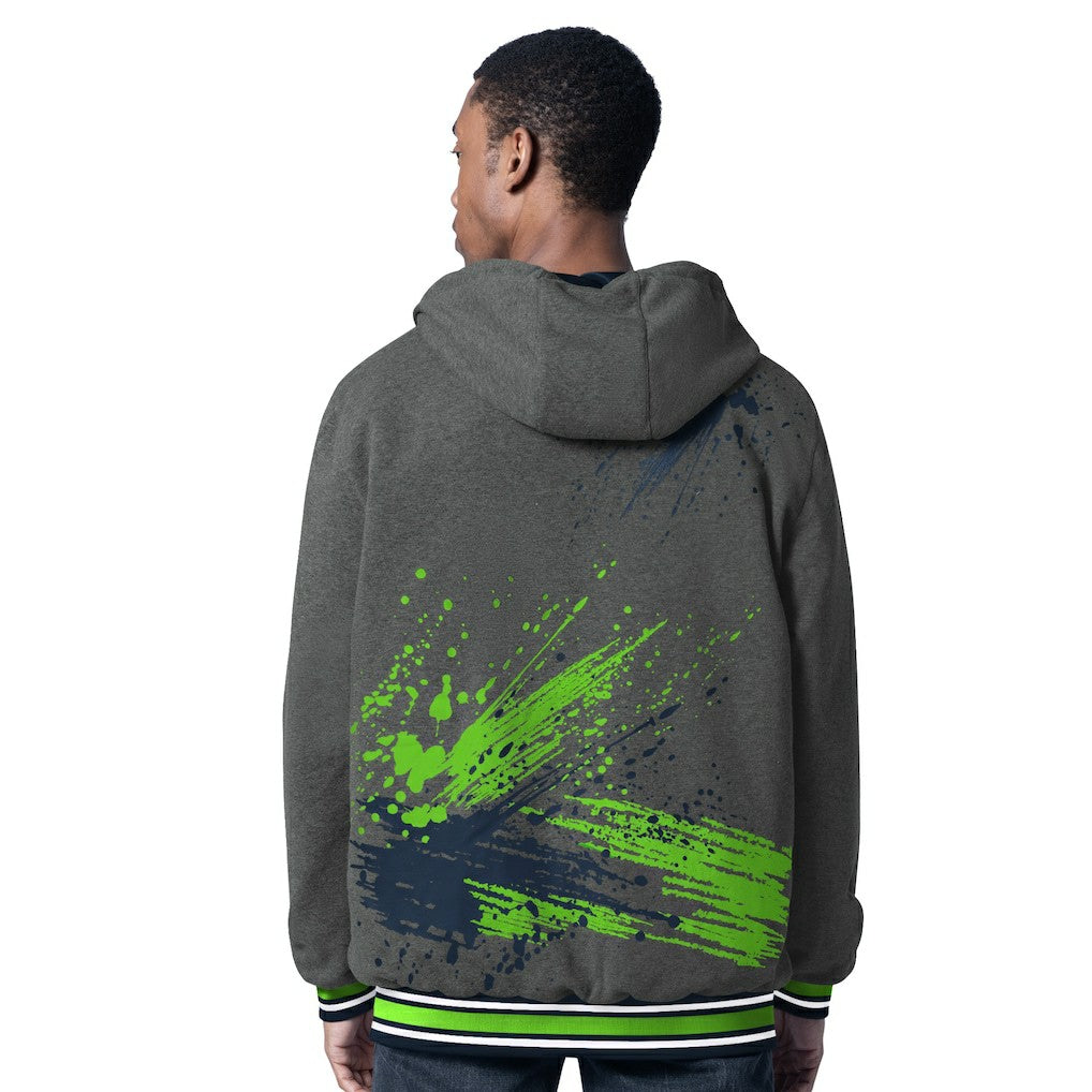 G-III Sports by Carl Banks Dual Threat Reversable Full-Zip Hooded Jacket - Seattle Seahawks Jackets