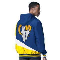 G-III Sports by Carl Banks Dual Threat Reversable Full-Zip Hooded Jacket - Los Angeles Rams Jackets