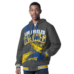 G-III Sports by Carl Banks Dual Threat Reversable Full-Zip Hooded Jacket - Los Angeles Rams Jackets