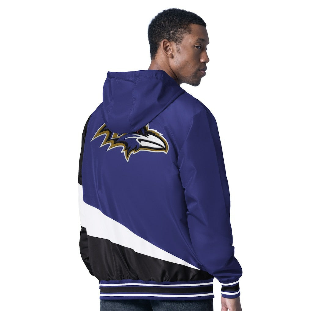 G-III Sports by Carl Banks Dual Threat Reversable Full-Zip Hooded Jacket - Baltimore Ravens Jackets