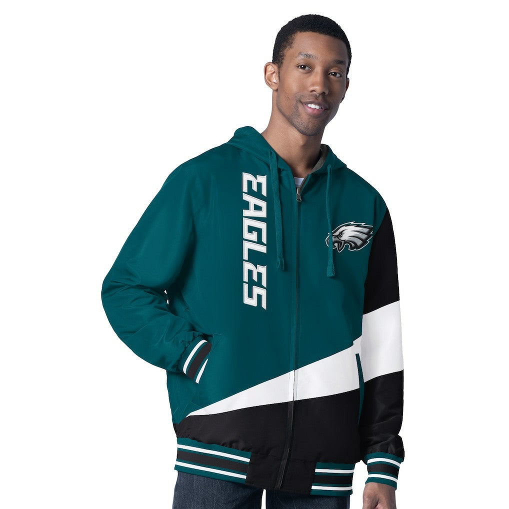 G-III Sports by Carl Banks Dual Threat Reversable Full-Zip Hooded Jacket - Philadelphia Eagles Jackets