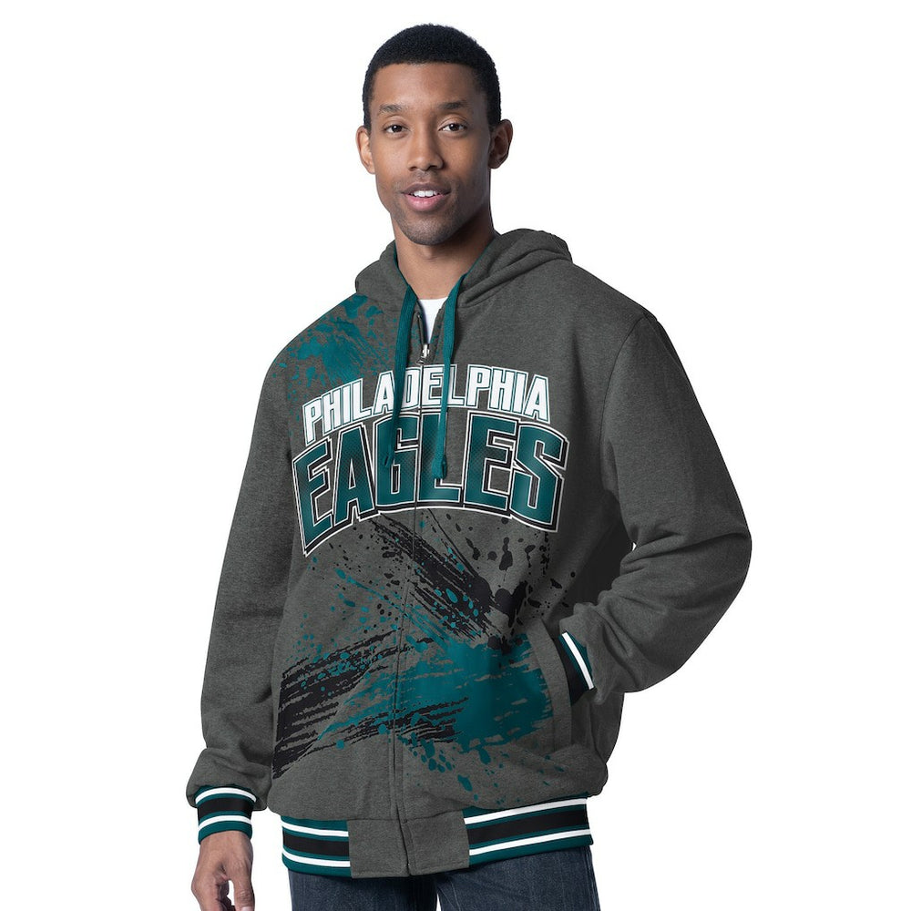 G-III Sports by Carl Banks Dual Threat Reversable Full-Zip Hooded Jacket - Philadelphia Eagles Jackets