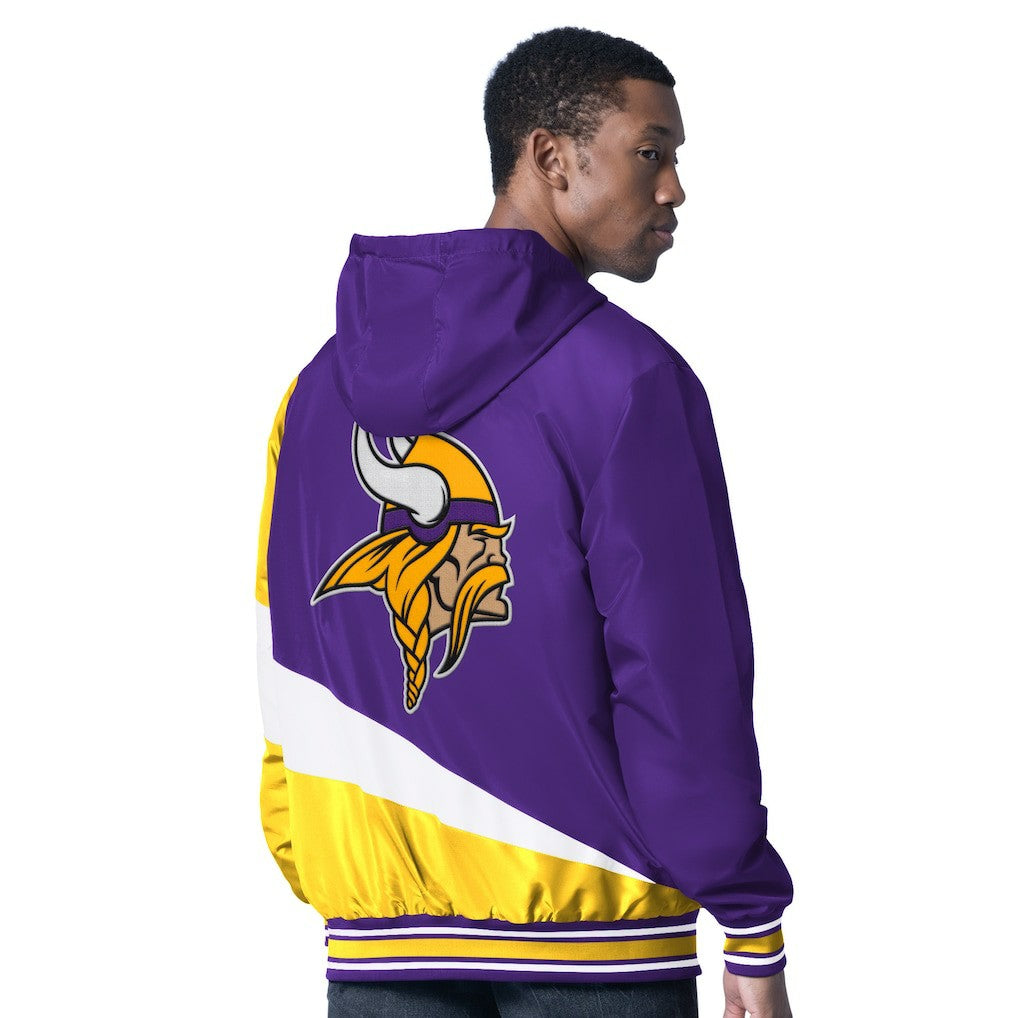 G-III Sports by Carl Banks Dual Threat Reversable Full-Zip Hooded Jacket - Minnesota Vikings Jackets
