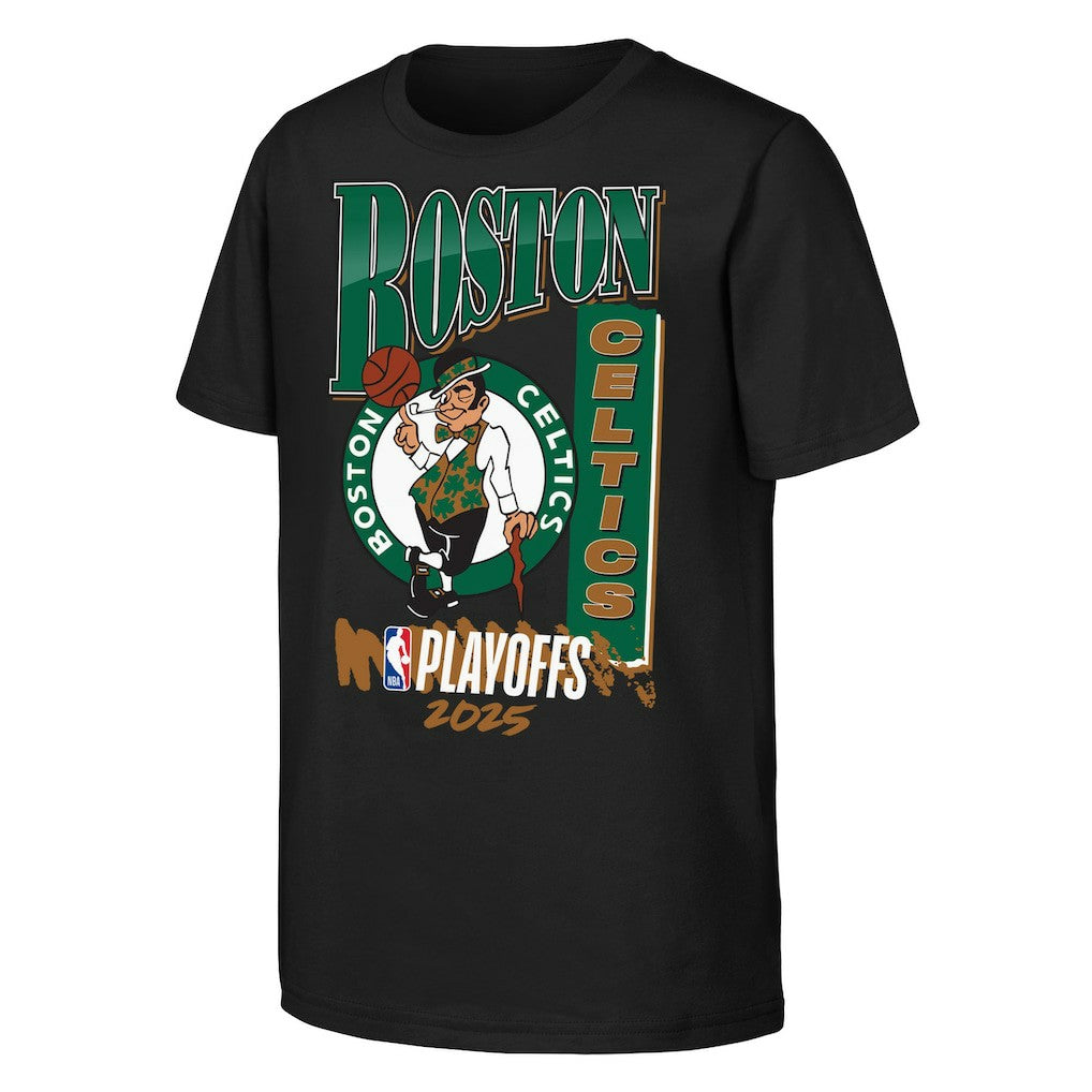 Boston Celtics Youth 2025 NBA Playoffs Hype T-Shirt