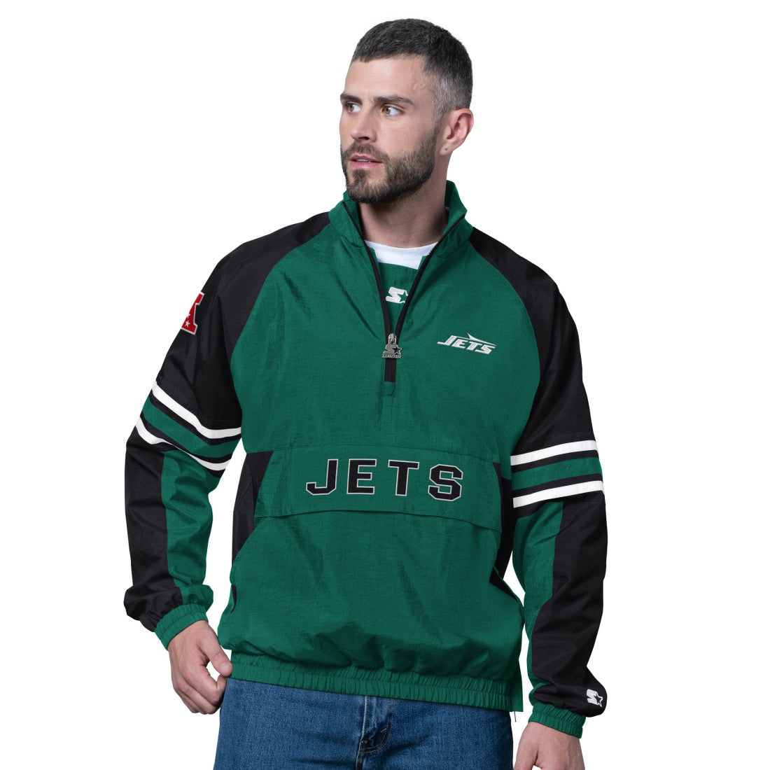 Starter Prospect Half-Zip Pullover - New York Jets Pullover