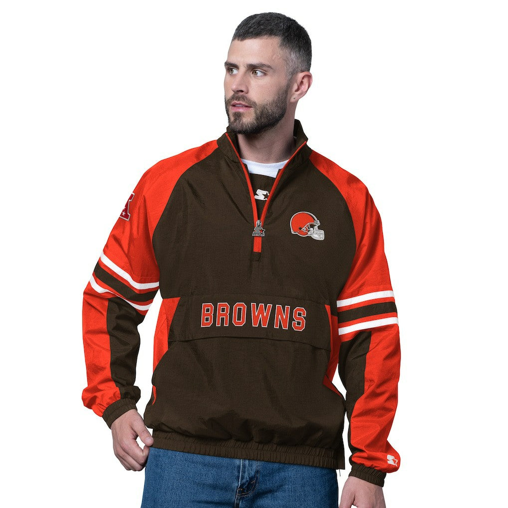 Starter Prospect Half-Zip Pullover - Cleveland Browns Pullover