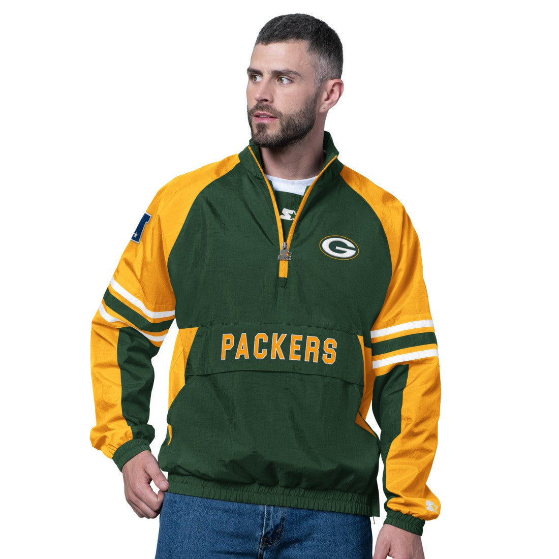 Starter Prospect Half-Zip Pullover - Green Bay Packers Pullover