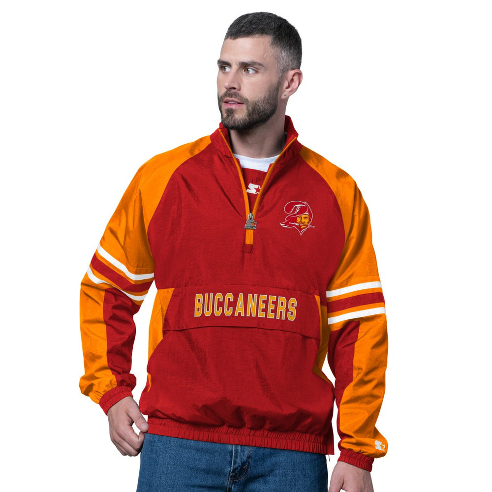 Starter Vintage Logo Prospect Half-Zip Pullover - Tampa Bay Buccaneers Pullover