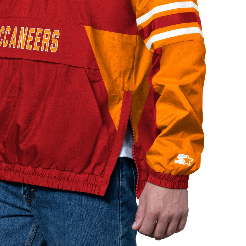 Starter Vintage Logo Prospect Half-Zip Pullover - Tampa Bay Buccaneers Pullover