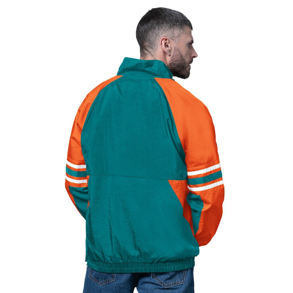 Starter Vintage Logo Prospect Half-Zip Pullover - Miami Dolphins Pullover