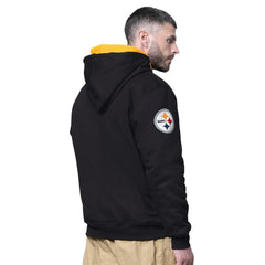 Starter Big Shot Full-Zip Double Hoodie - Pittsburgh Steelers Hoodies