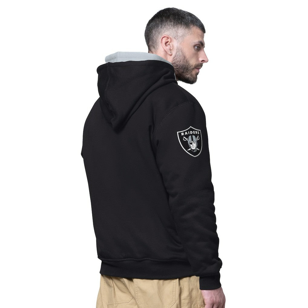 Starter Big Shot Full-Zip Double Hoodie - Las Vegas Raiders Hoodies