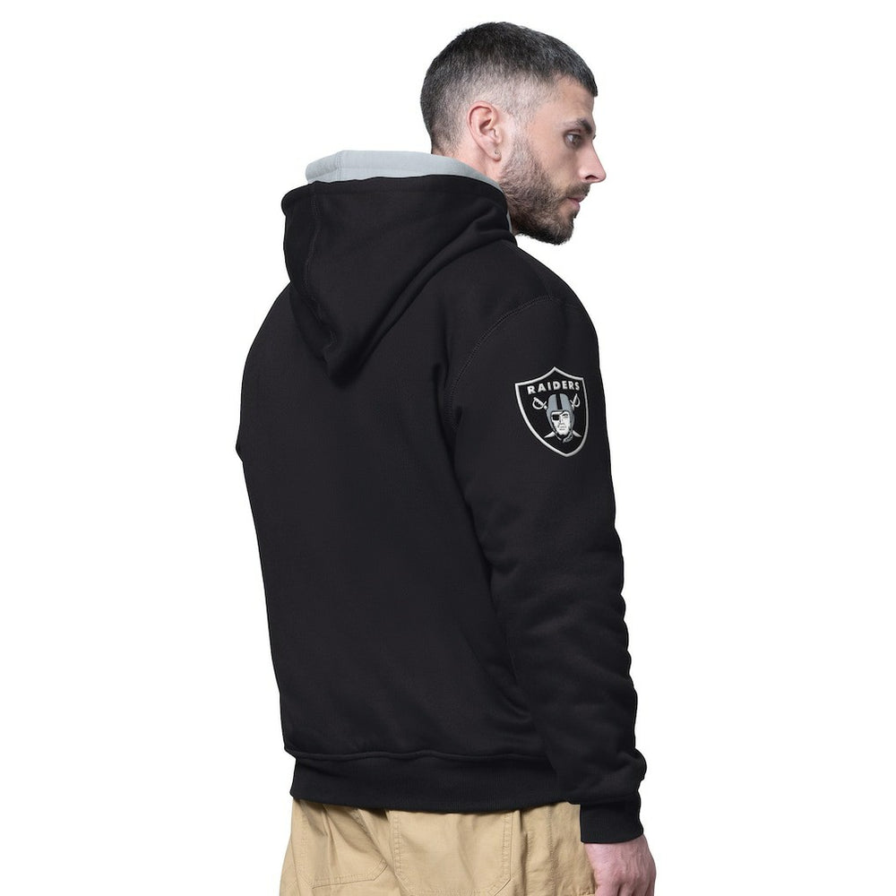 Starter Big Shot Full-Zip Double Hoodie - Las Vegas Raiders Hoodies