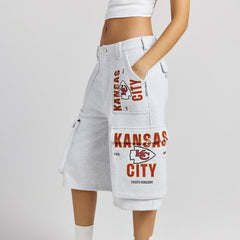 Off Season x NFL Women's Fleece Cargo Shorts - Kansas City Chiefs Shorts