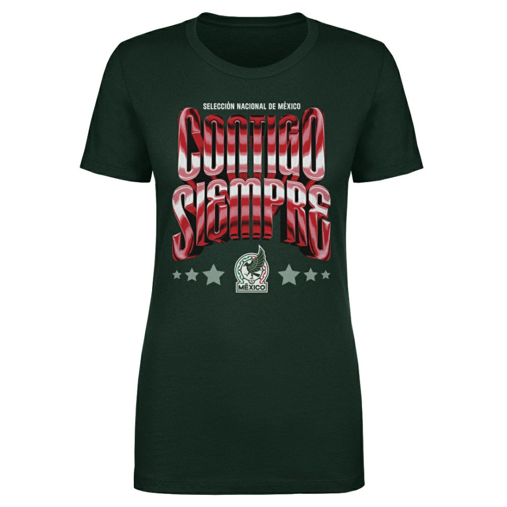 Mexico National Team 500 Level Women's Contigo Siempre Vintage T-Shirt