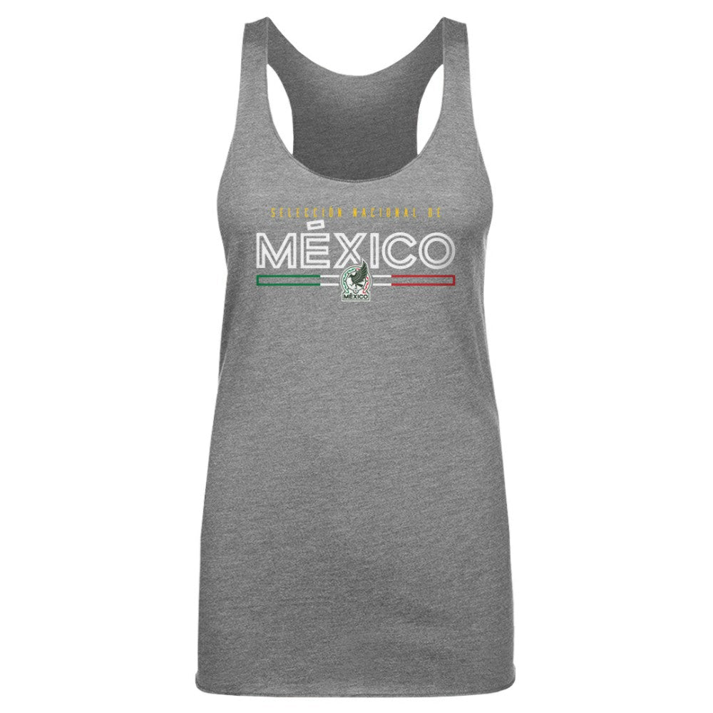 Mexico National Team 500 Level Women's Inline Tri-Blend Racerback Tank Top